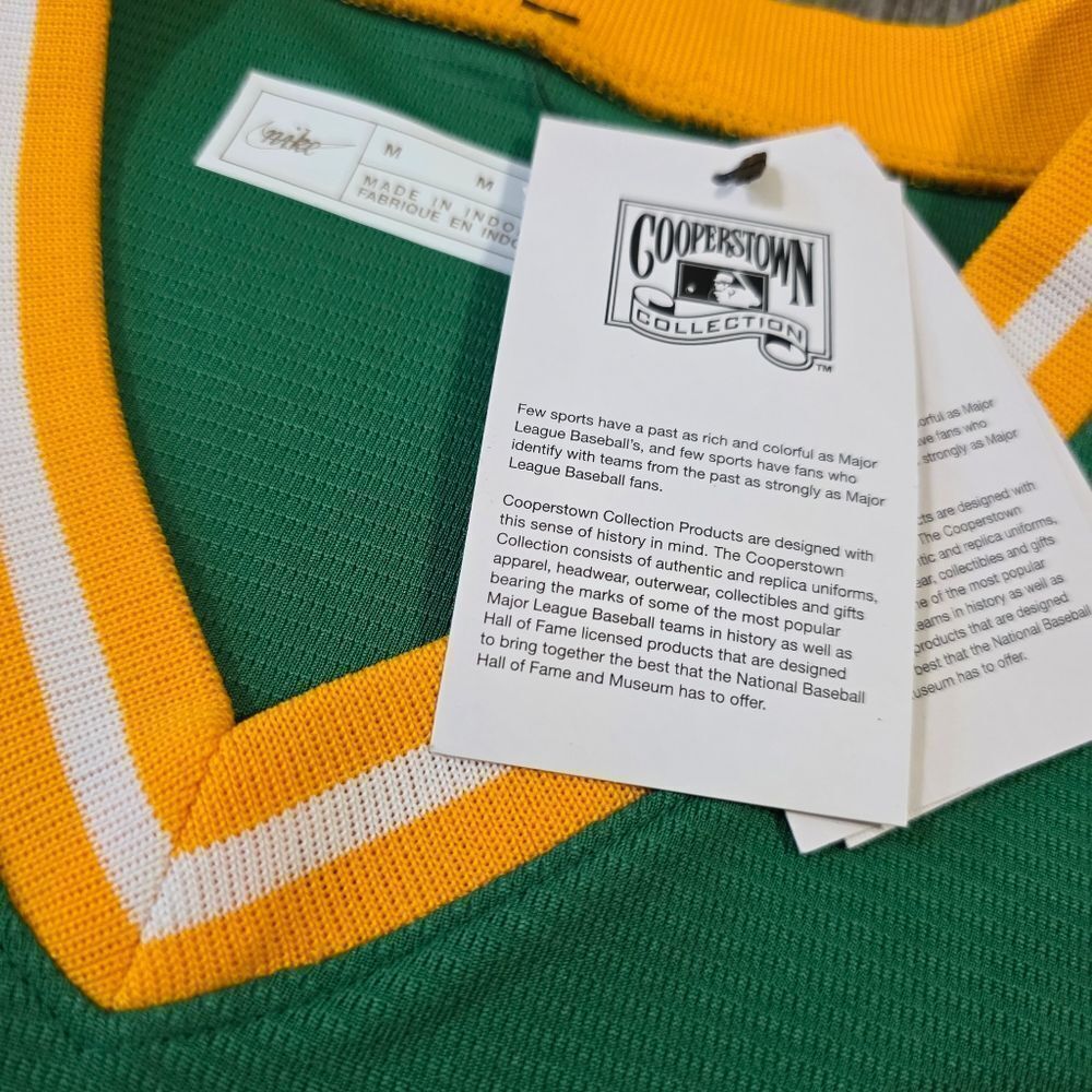 Nike Reggie Jackson Oakland Athletics A's Baseball Jersey Cooperstown Men's M - Picture 5 of 10